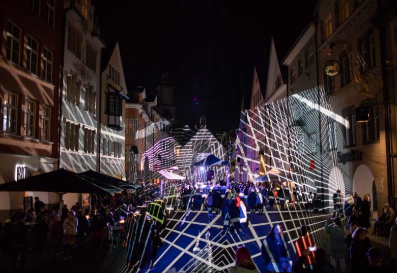 Lichtstadt Feldkirch 2018 starsky lichtgedicht ju can jandl jurself